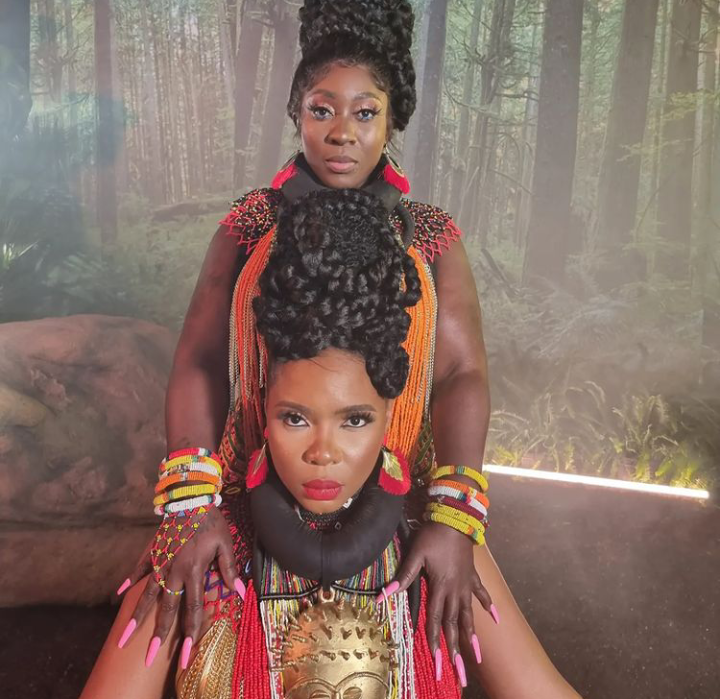 Fans React To Yemi Alade S Pose With Jamaican Singer Spice Ghanamma