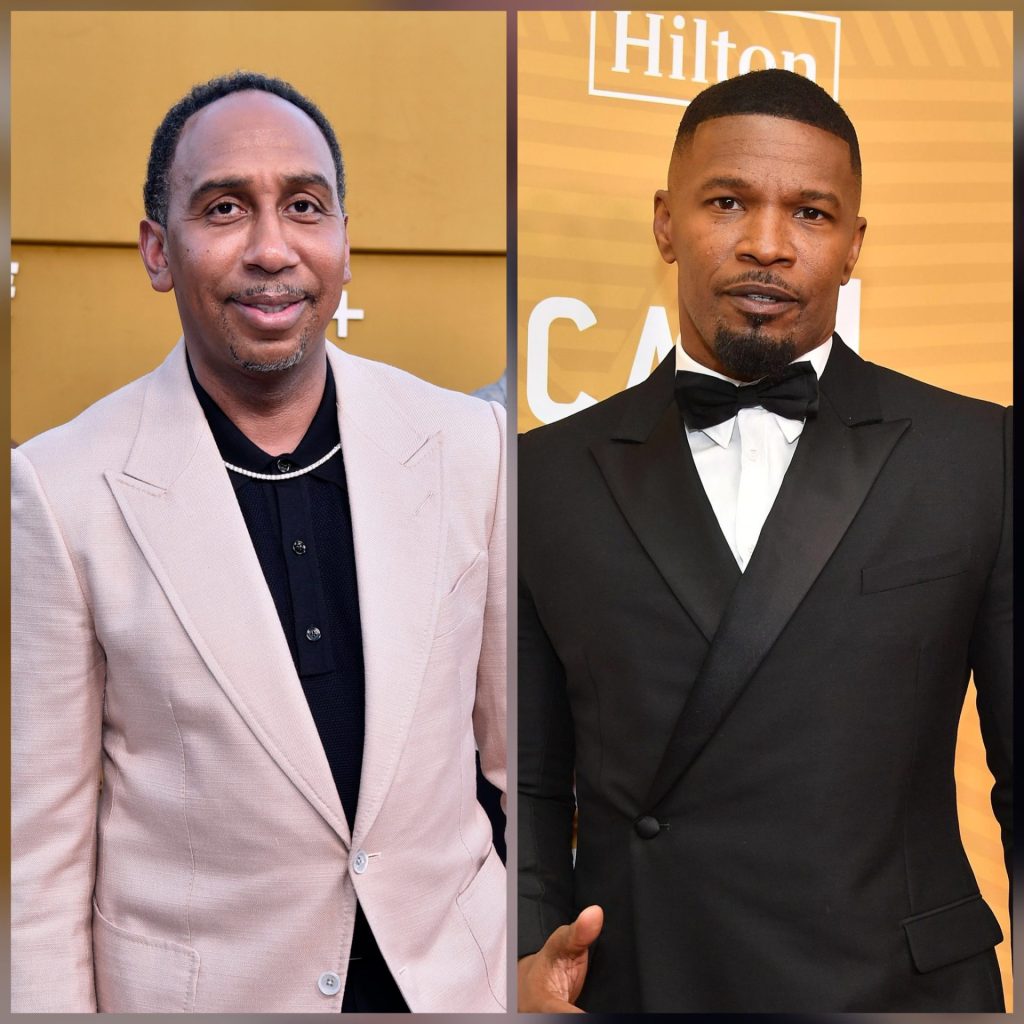 Stephen A. Smith and Jamie Foxx