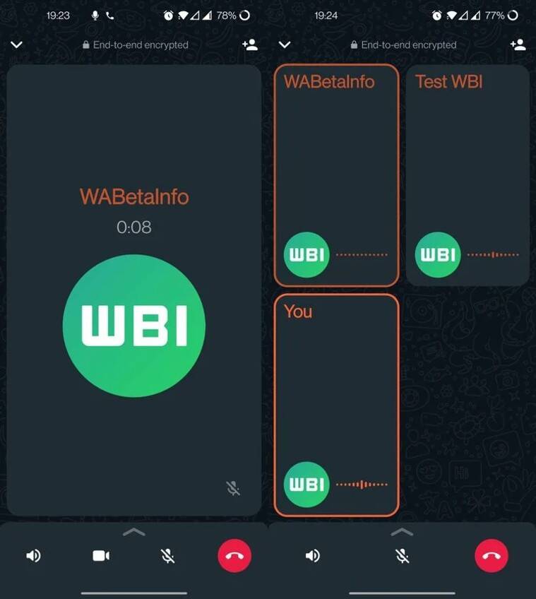 whatsapp beta, whatsapp news, whatsapp new call interface, whatsapp call UI,