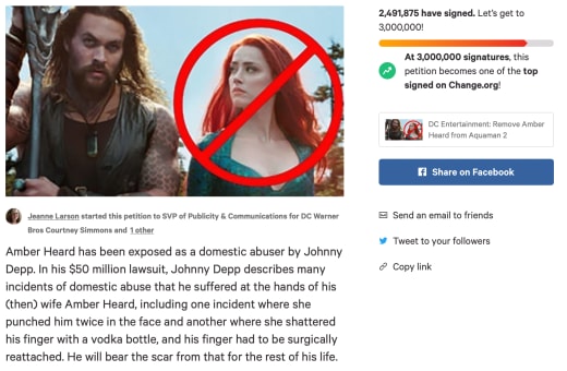 Amber Heard Petition