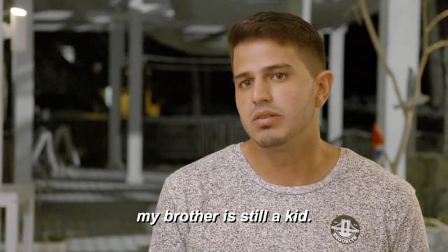 Guillermo's brother comes to see him off