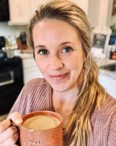 Jill Duggar with Coffee