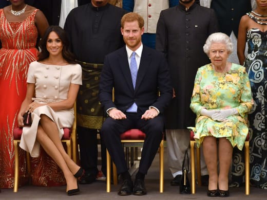 Meghan, Harry, Elizabeth