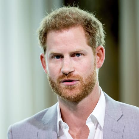 Prince Harry in Grey Suit