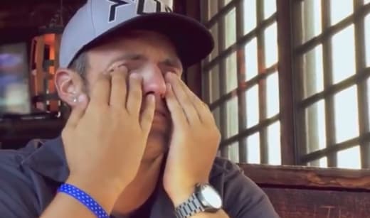 Ryan Edwards rubbing eyes