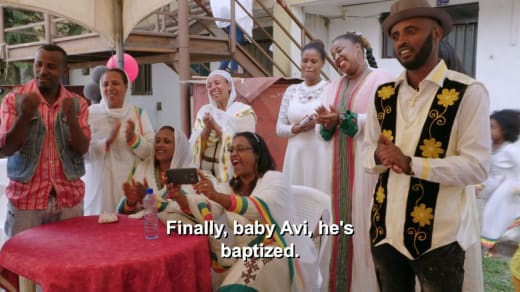 Wish Shibre - finally, baby Avi is baptised