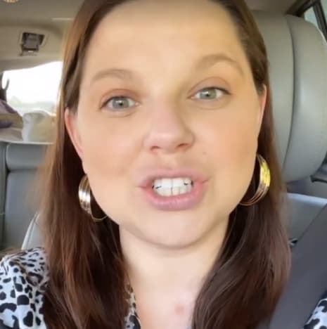 Amy Duggar from a Car