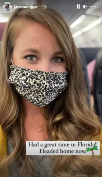 Jana Duggar Wears a Mask