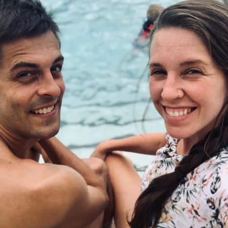 Jill and Derick Poolside