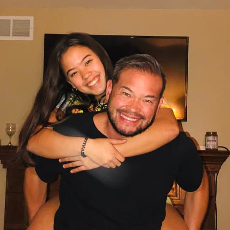 Jon Gosselin and Hannah Gosselin Cuddly Photo