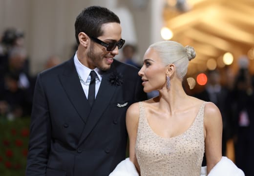 Kim Kardashian and Pete Davidson at the Met Gala 2022