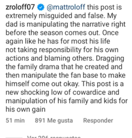 zach roloff leaves a comment