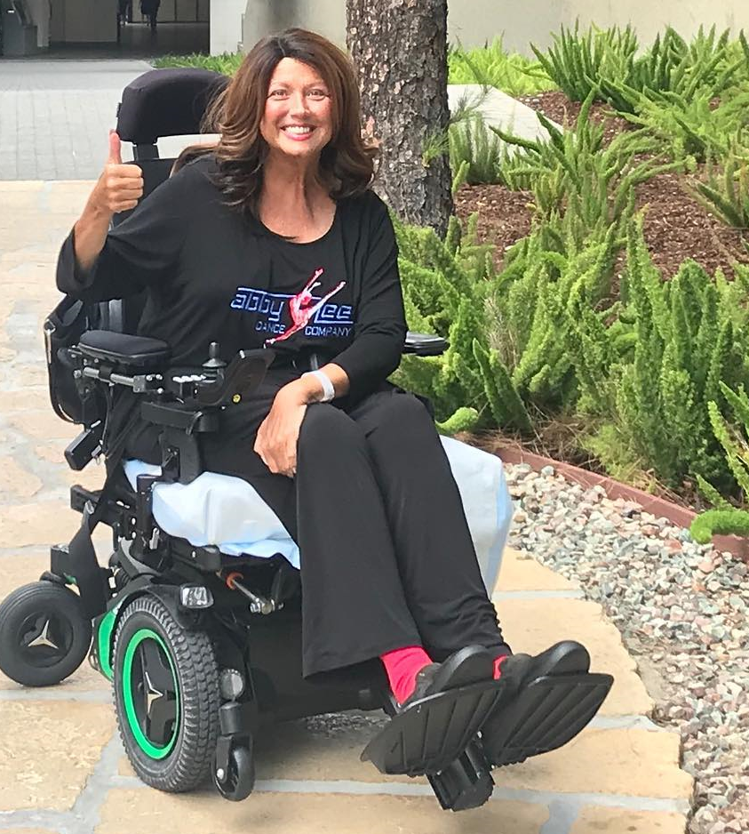 Abby Lee Miller in a Wheelchair