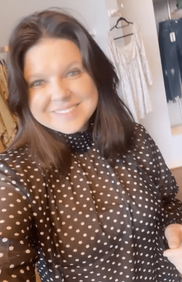 Amy Duggar in a See-Through Top