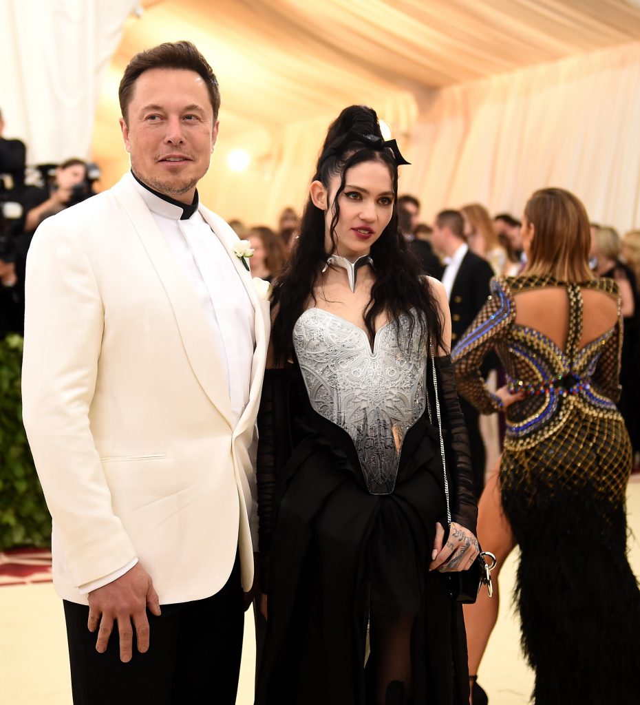 Elon Musk and Grimes at the 2018 MET Gala