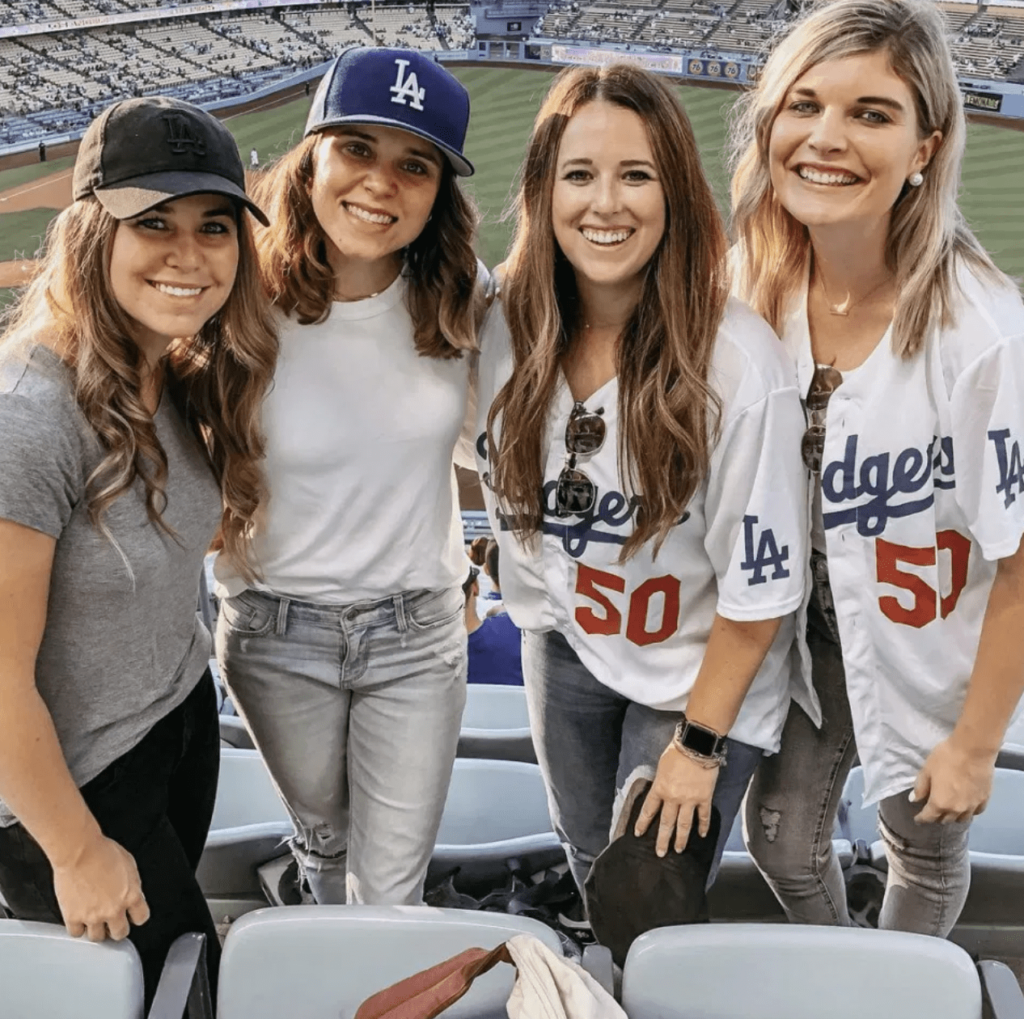 Jana & Jinger at a Dodgers Game