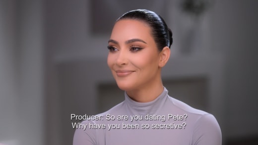 producer to Kim Kardashian - so are you dating Pete? why secretive?