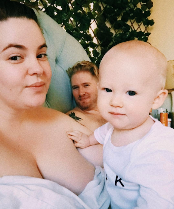 Tess Holliday with Baby