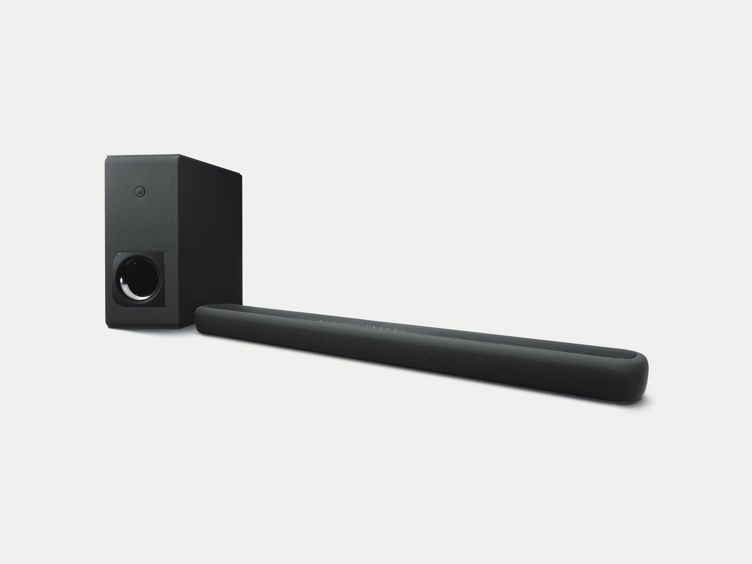 Yamaha YAS 209 Soundbar in black with subwoofer