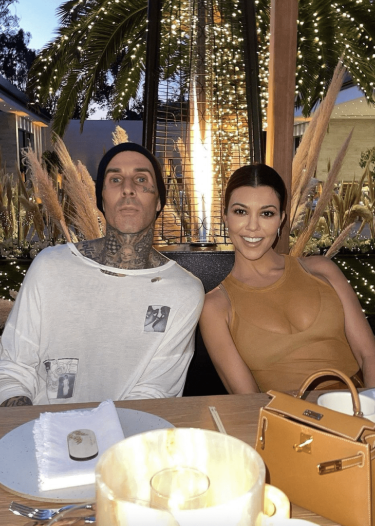 Kourtney and Travis at Dinner