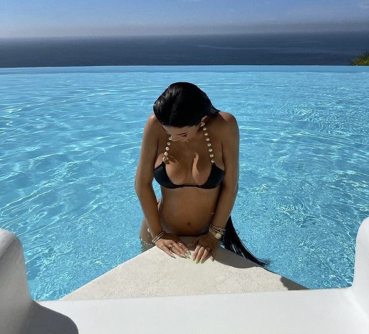 Kylie In a Black Bikini