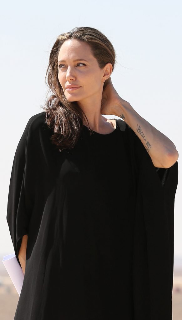 Angelina Jolie in a Black Shawl Photo