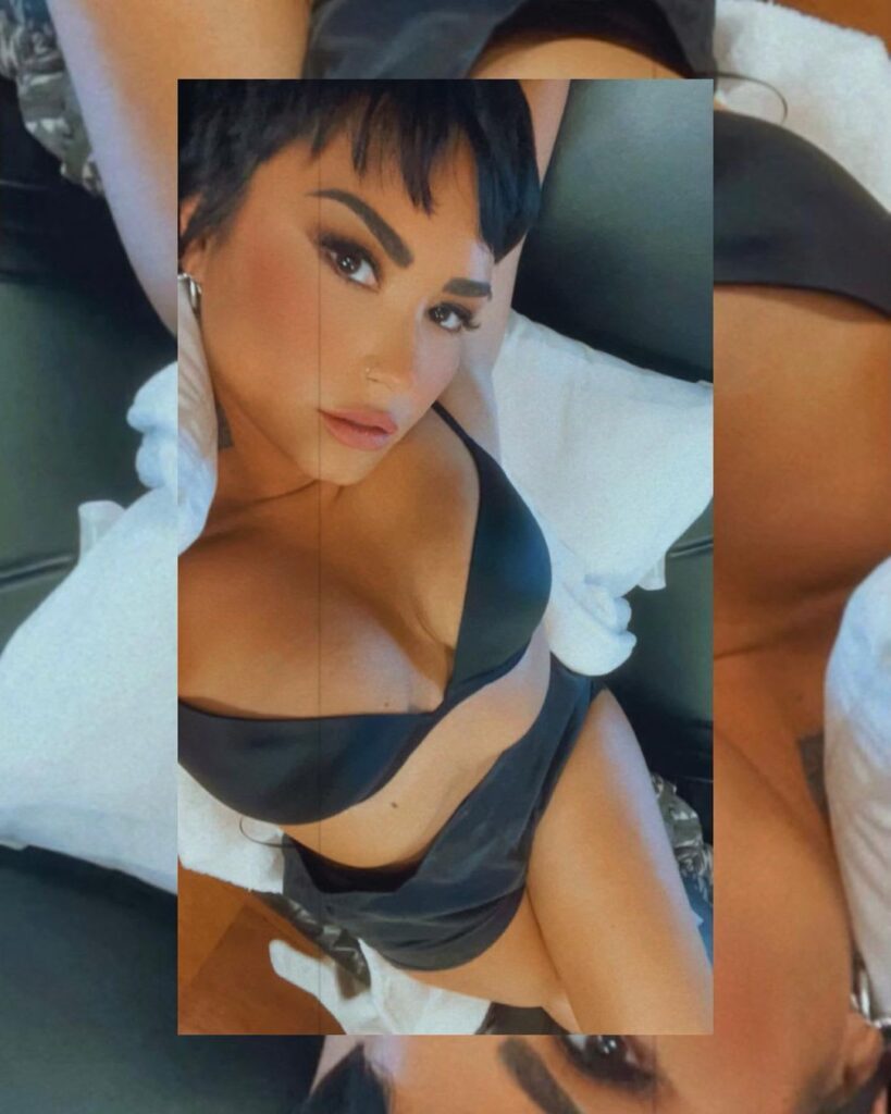 Demi Lovato IG photo after filming first sex scene