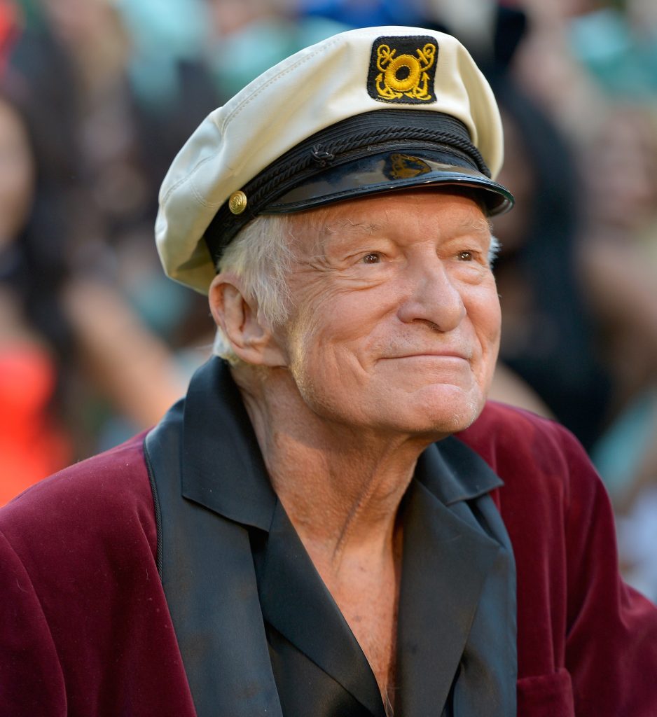 Hugh Hefner in a Hat