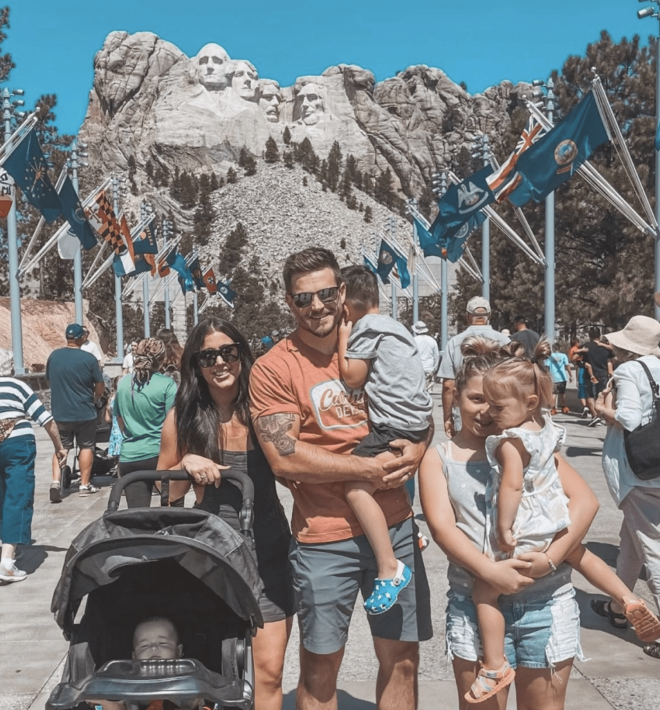 Chelsea and Family at Mount Rushmore