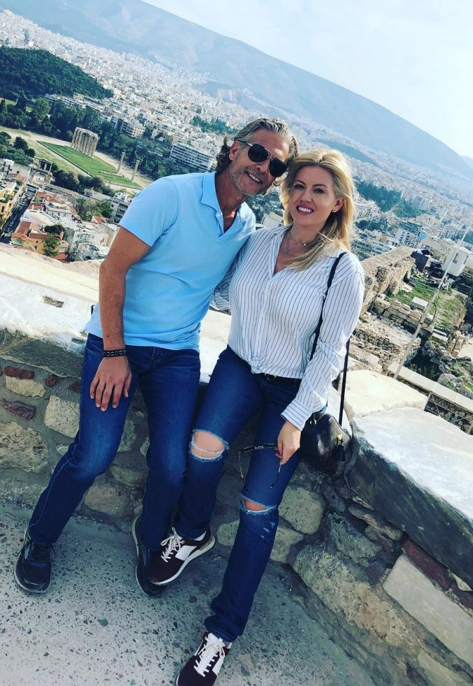 David Beador and Lesley Cook in Greece