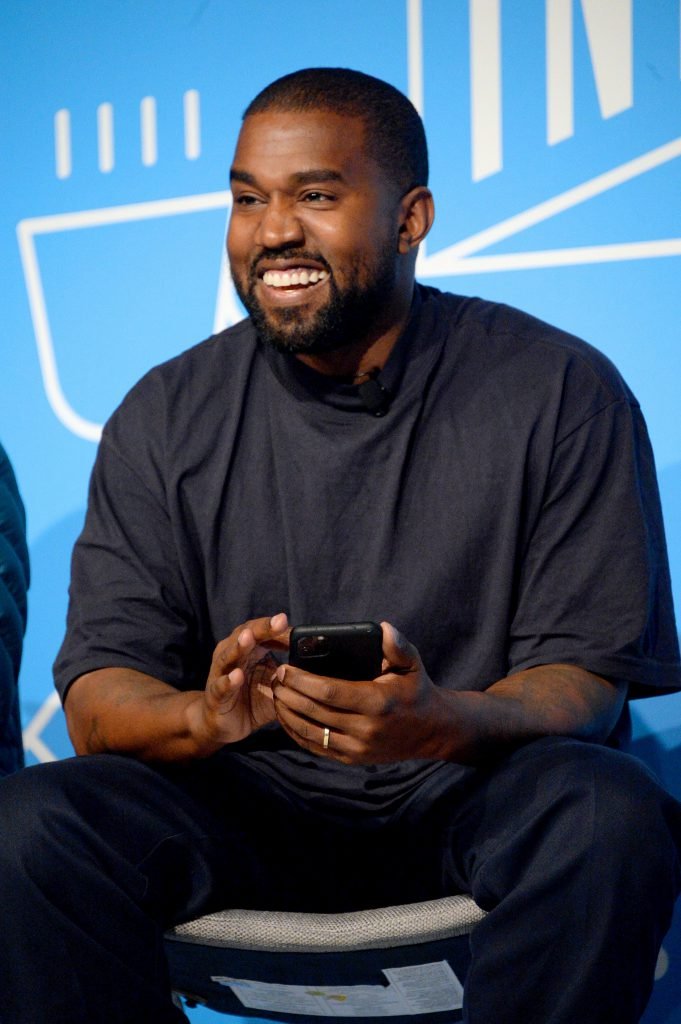 Kanye West Smiles! Wow!