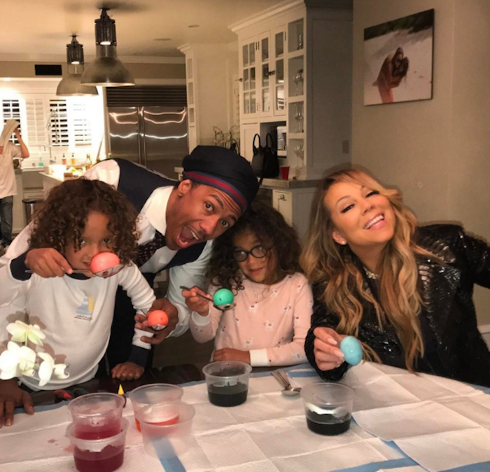 Mariah Carey and Nick Cannon with Twins