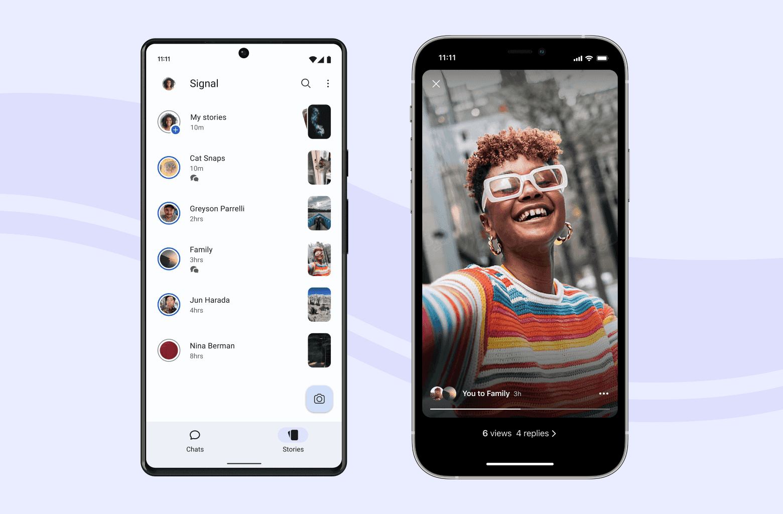 Signal's new Stories feature
