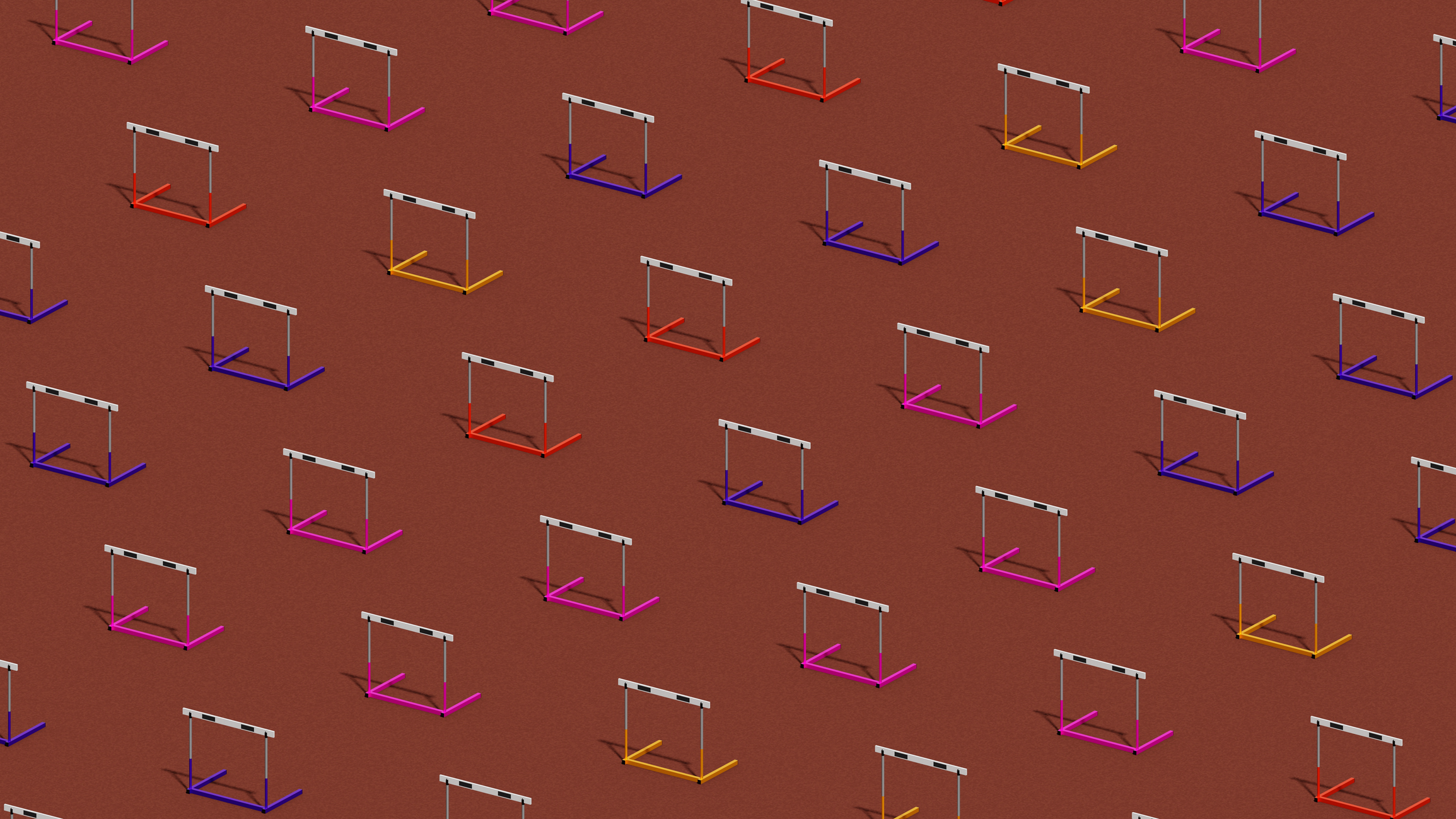 Hurdles pattern background