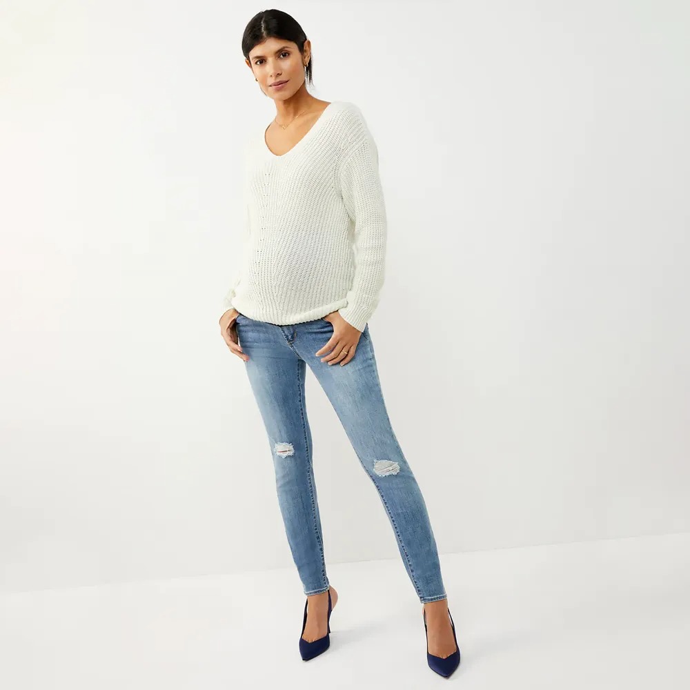 15 best maternity jeans that are actually comfortable