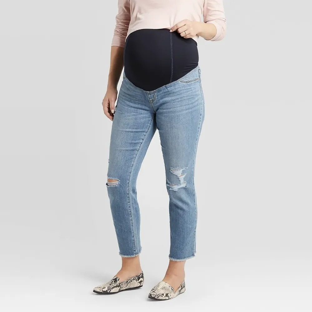 15 best maternity jeans that are actually comfortable