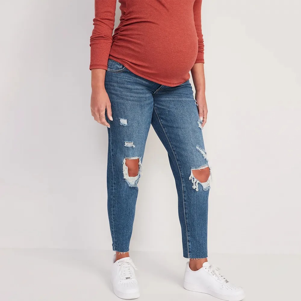 15 best maternity jeans that are actually comfortable