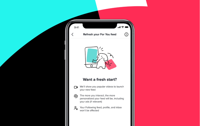 TikTok's new refresh feature