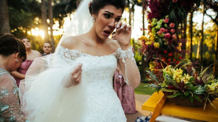 The newlyweds were fuming their mum gate crashed their wedding (stock photo) (Image: Getty Images)