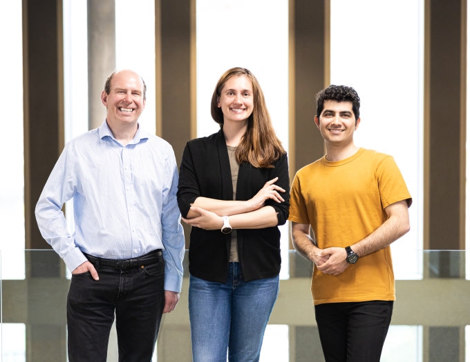 DePoly founders Christopher Ireland, Samantha Anderson and Bardiya Valizadeh