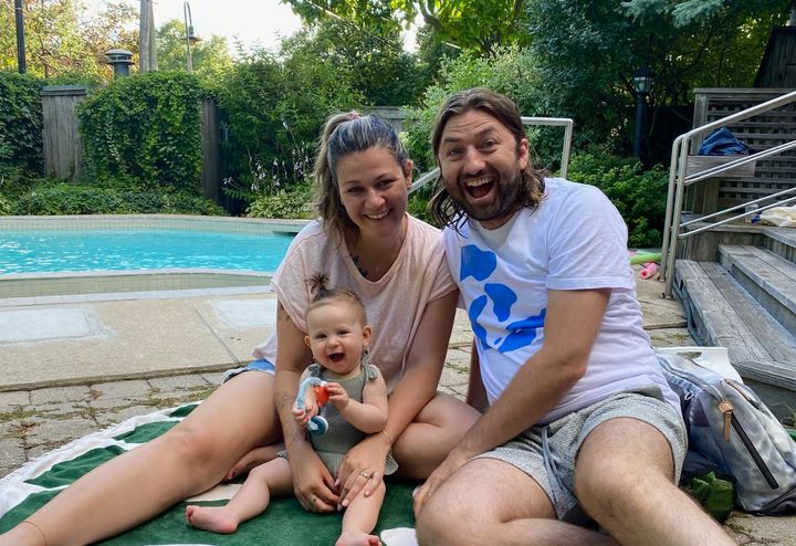 The author, Joe and their daughter Olivia.