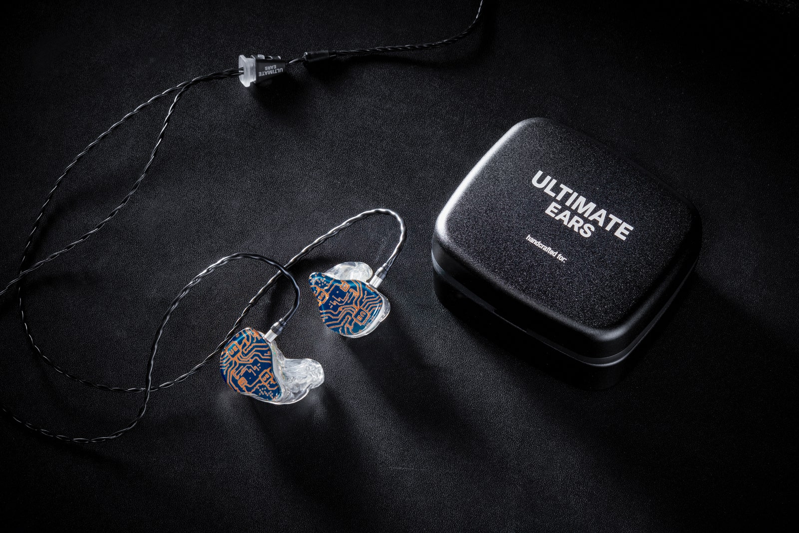 Ultimate Ears Pro Premier headphones and case