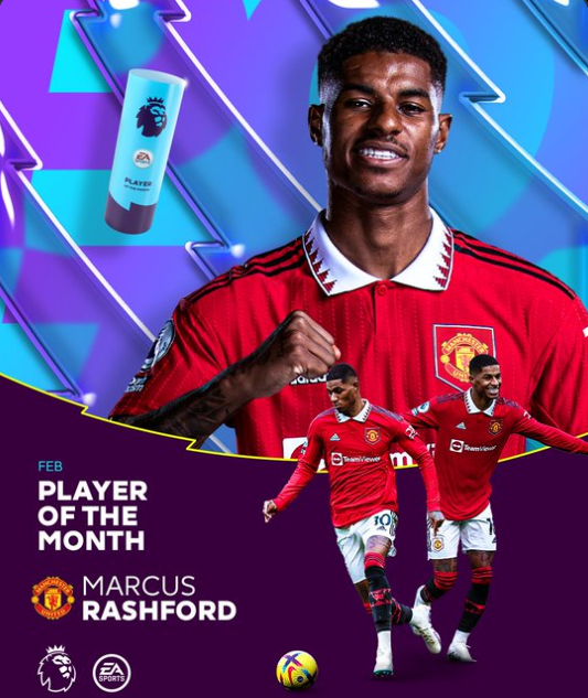 Marcus Rashford's New Record After Being Named the Epl Player of the