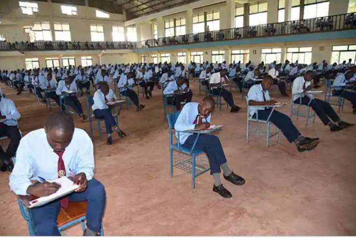 St peters Mumias students taking their exams with seriousness. 