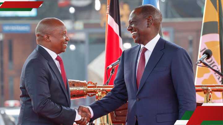 President William Ruto with his deputy Kithure Kindiki.