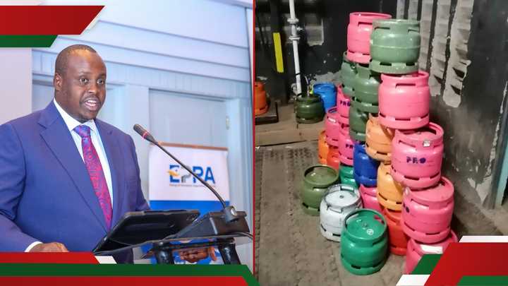 EPRA raids illegal LPG cylinders filling facility.