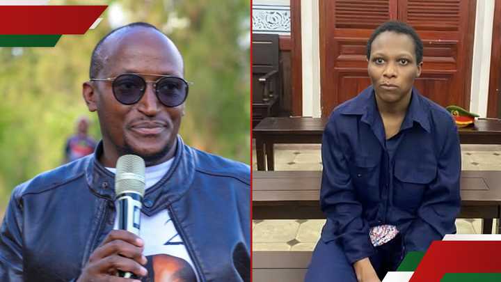 MP Njoroge Kururia (right frame) shared a misleading information about Margaret Nduta's (left frame) execution in Vietnam.