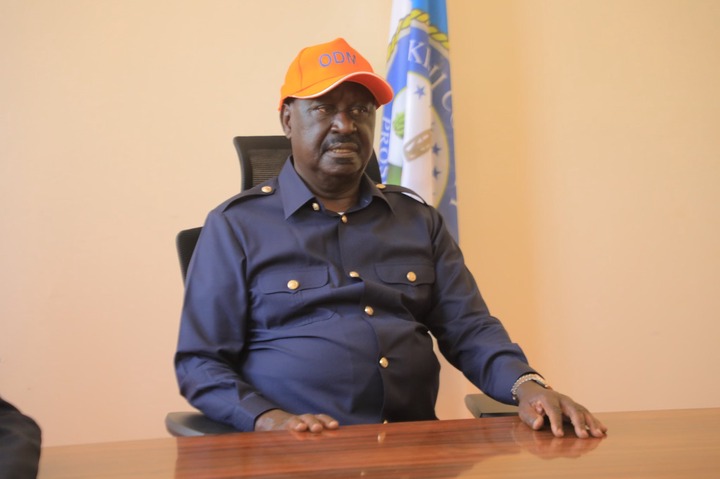 Former Prime Minister Raila Odinga during a meeting with leaders from Kisii and Nyamira counties on Thursday, March 6, 2025. PHOTO/@RailaOdinga/X