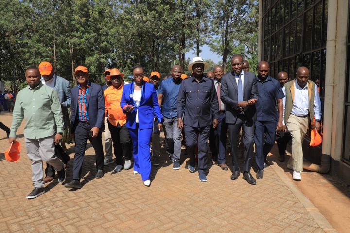 Former Prime Minister Raila Odinga with leaders from Kisii and Nyamira counties on Thursday, March 6, 2025. PHOTO/@RailaOdinga/X
