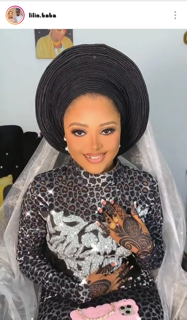 Beautiful Hausa Actress Ummi Rahab Flaunts Her Beautiful Wedding Gown